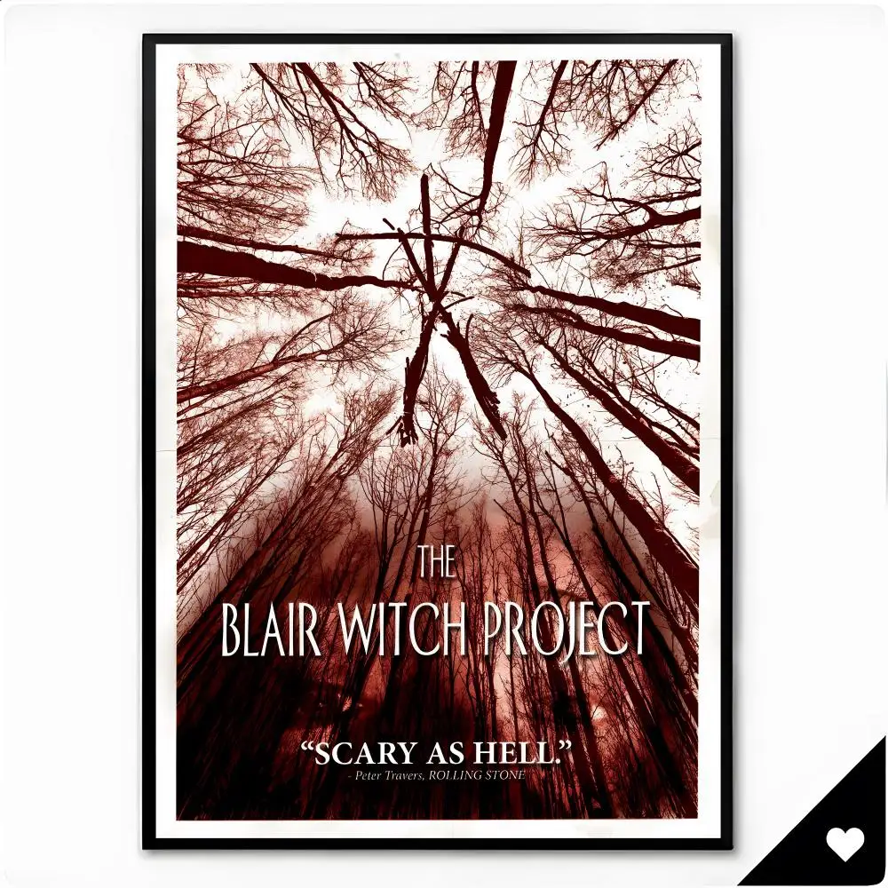 Eerie Immersive Movie T-The Blair Witch Project Poster Framed Wall Art Painting for Living Room Interior Decor and Gift Options