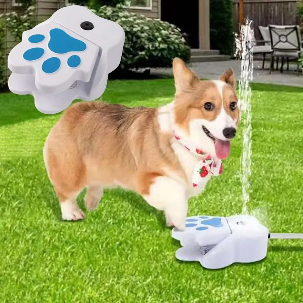 

Claw Shape Paw Activated Pet Sprinkler Funny Interactive Step On Drinking Container Plastic Pet Water Fountain Outdoor Use