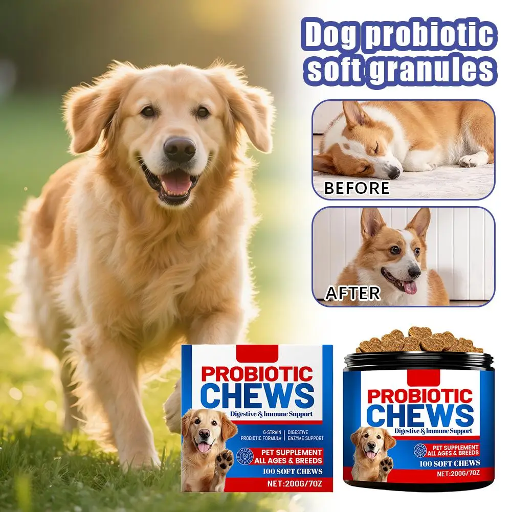 

Пробиотик для собак, средства для чистки мягких частиц, 6-строчный пробиотик, пищеварительные ферменты, средства по уходу за домашними животными для всех возрастов и разнообразия