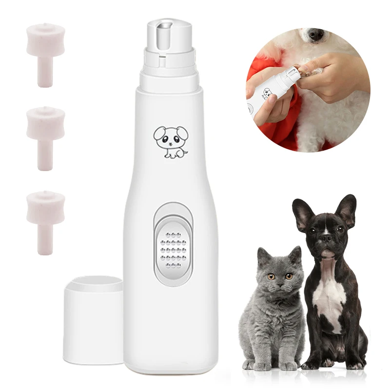 

New Electric Dog Nail Clippers for Dog Nail Grinders Battery Powered Quite Cat Painless Paws Grooming Pet Nail Trimmer Tools