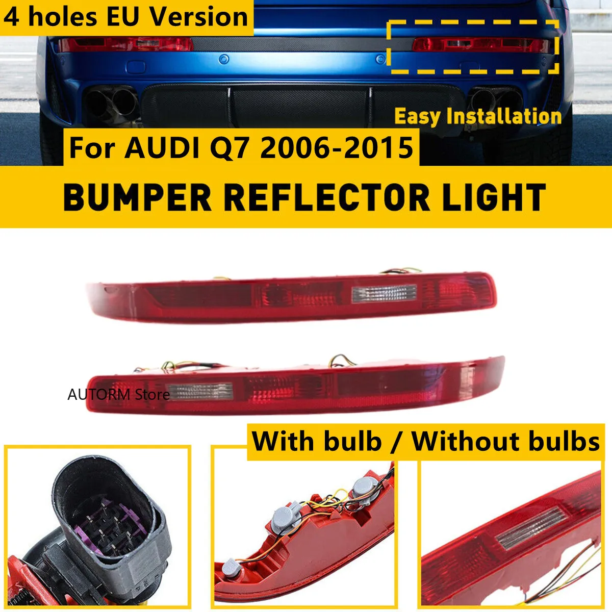 Rear Brake Light Turn Signal Light Driving Light Reversing Lamp For Audi Q7 2009-2015 Eu Version 4L0945095 4L0945096 Tail Lamp