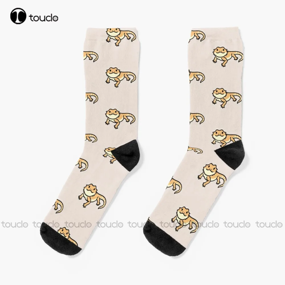 Bearded Dragon Socks Mens Funny Socks Street Skateboard Socks 360° Digital Print Design Happy Cute Socks  Creative Funny Socks