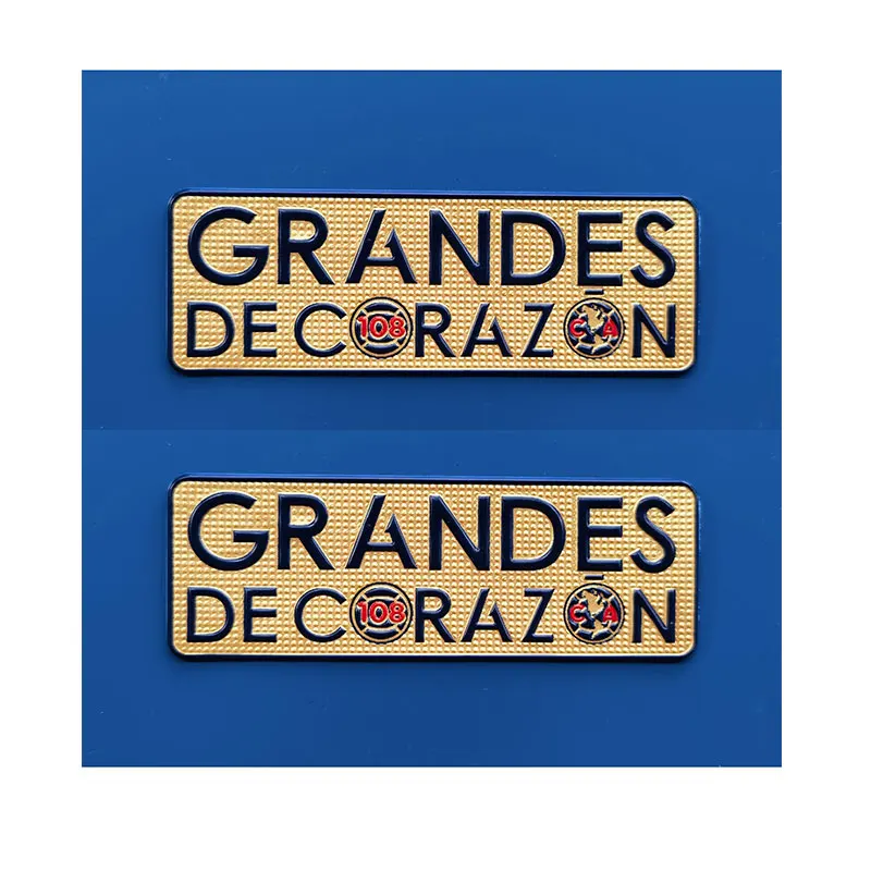 Gold 108 GARNDES DECORAZON soccer patches iron on CA Badge AmericaCLUB patch top quality 2024/25