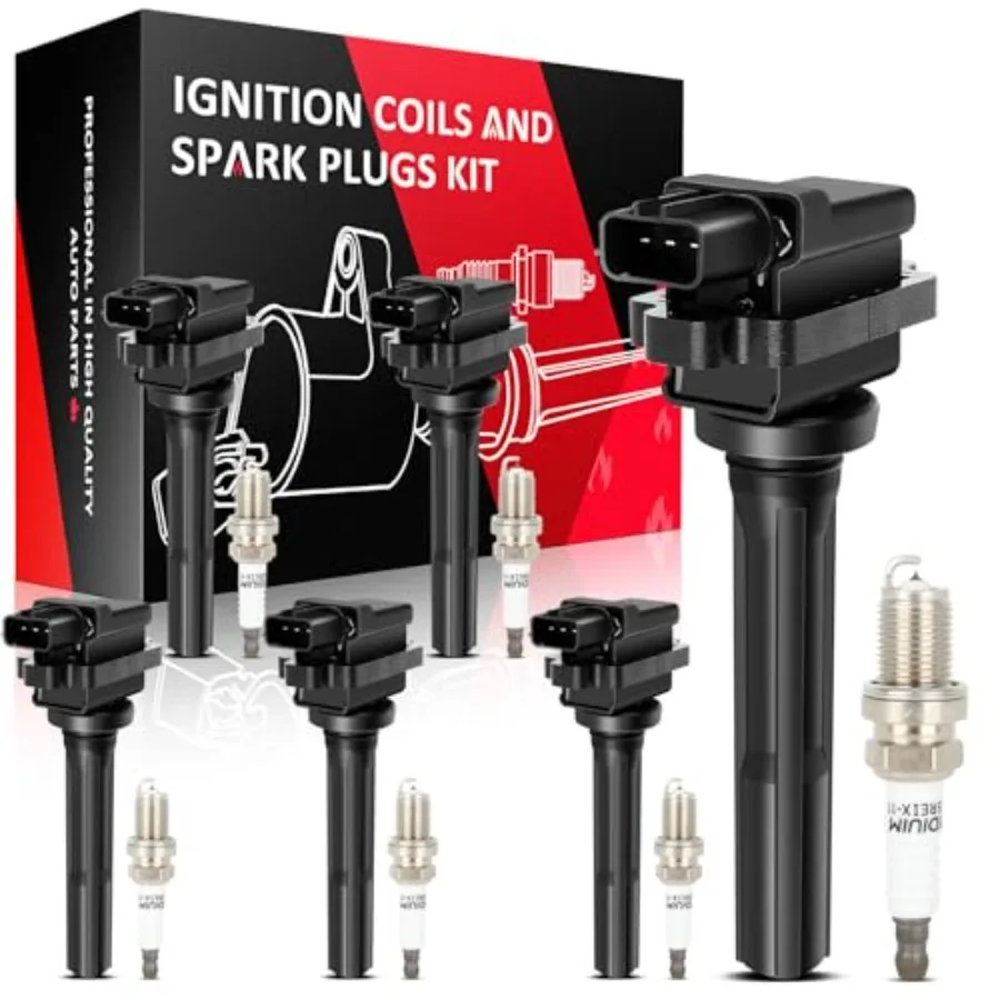 

6 Ignition Coils with 6 Iridium Spark Plugs for Tracker XL7 Grand Vitara V6 20042007 2.5L E525A GN10350 50072 HighPerformance E