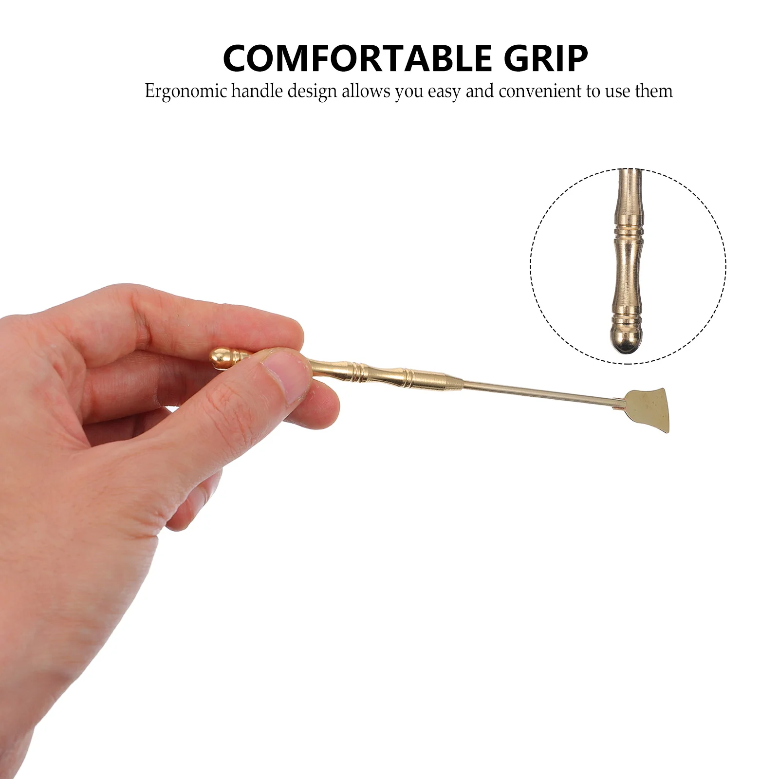 

2pcs Copper Incense Spoon Shovel Set High-Quality Brass Tea Ceremony Tools For Home Hotel Temple Decor Craft Gift Incense Burner