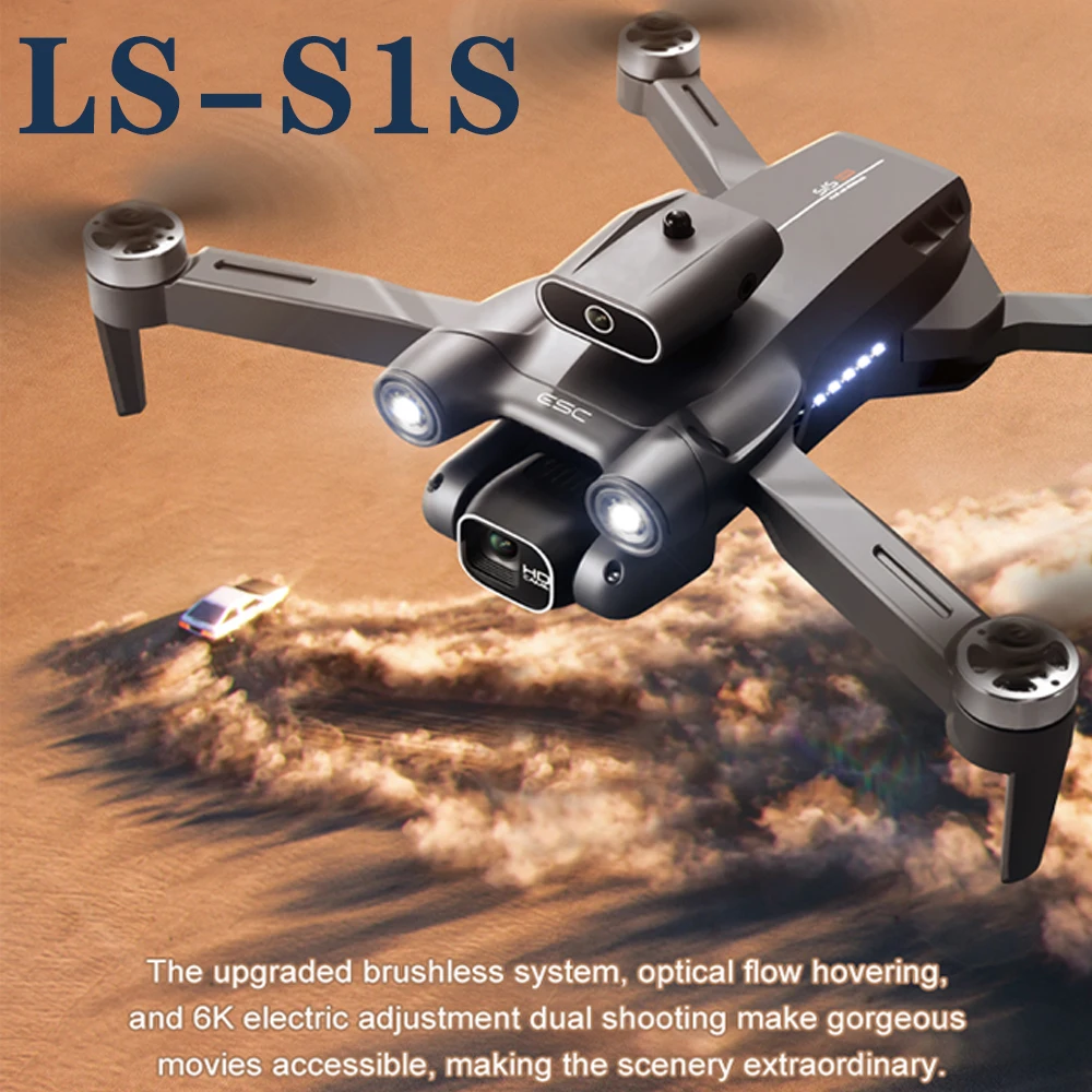 For S1S mini drone 6K professional brushless motor 4K drone obstacle avoidance high-definition dual camera foldable quadcopter