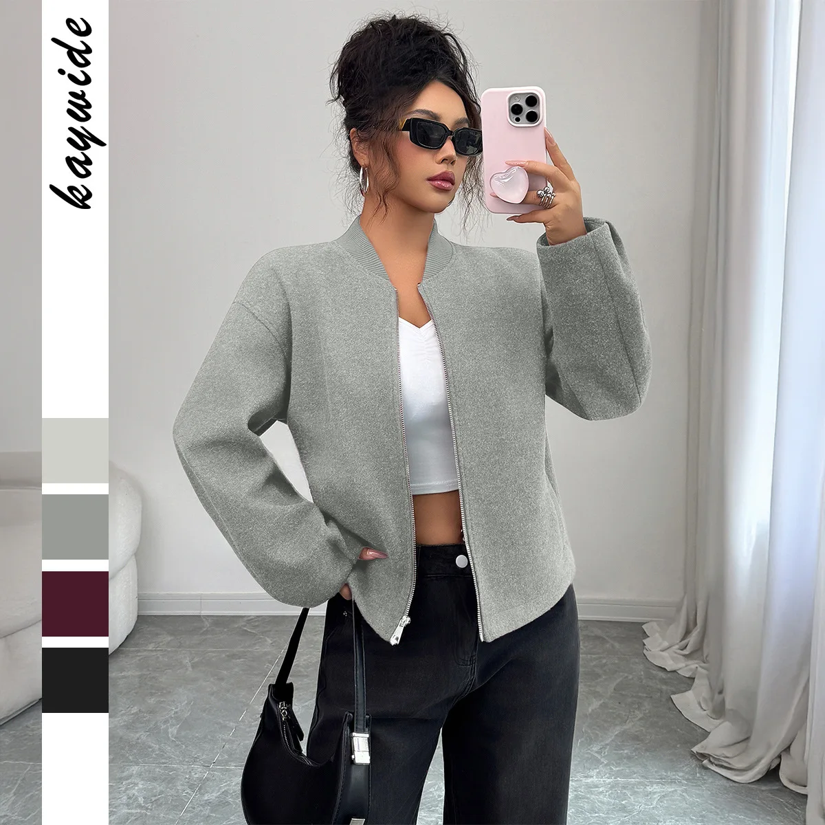 Chaqueta Elegante de Alta Gama con Cierre y Manga Larga para Mujer, Vestidos de Verano 2026, Estilo Boho Sexy para la Playa