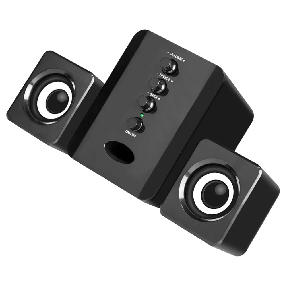 

1Set Mini Speaker High Quality Material Durable Practical USB Computer Phone Desktop Multi-Purpose Creative Music Portable Home