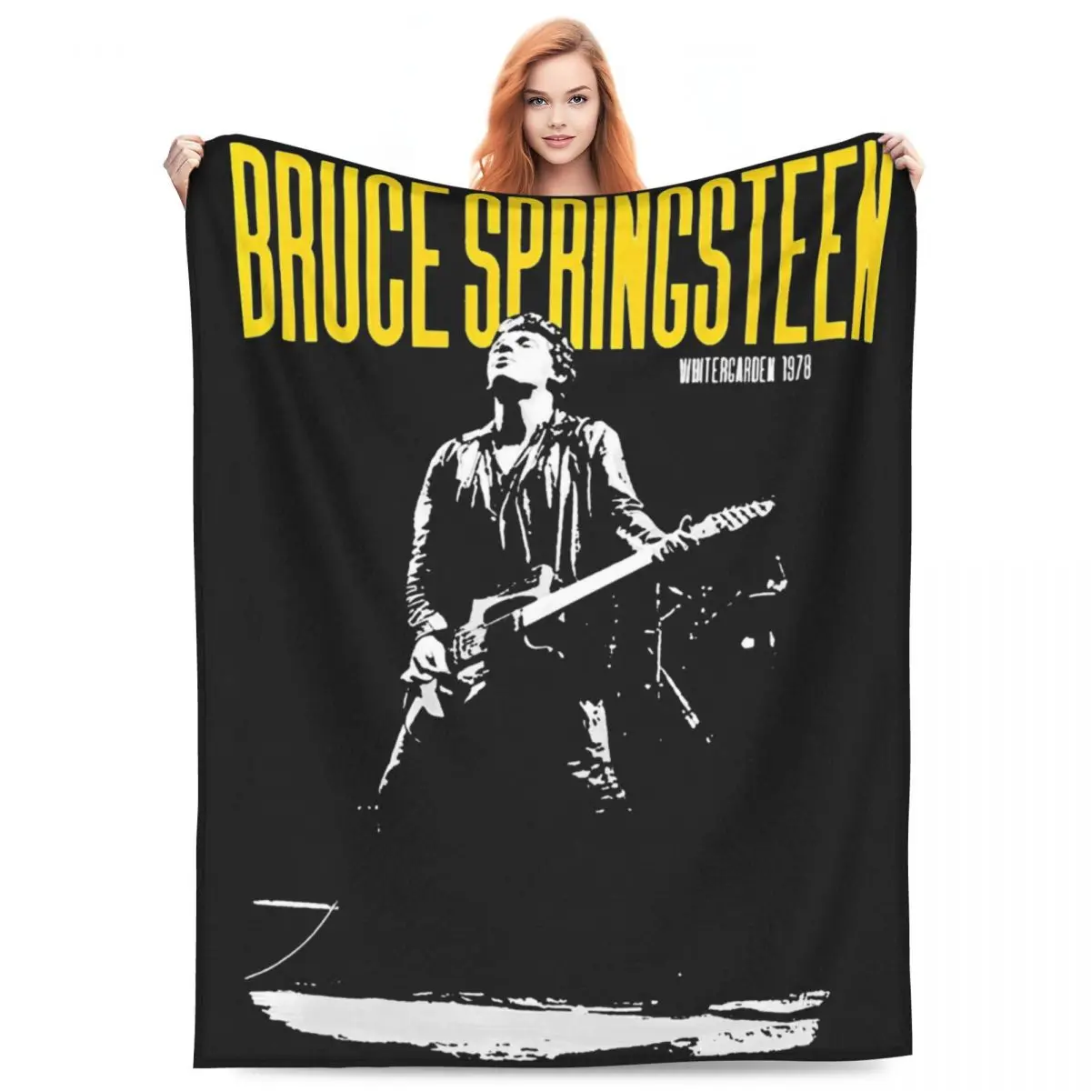 Bruce Springsteen Rock Singer Blanket Coral Fleece Plush Decoration Heavy Metal 2024 Tour Relax Lightweight Thin Throw Blankets