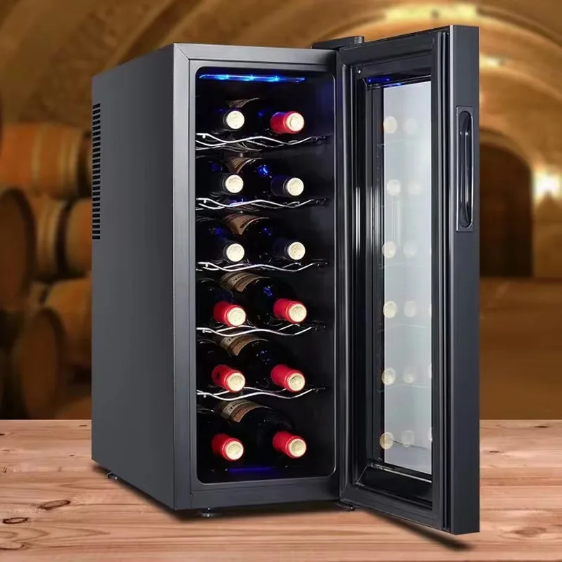 Single zone electric wine beer beverage cooler wine cabinet refrigerator low noise
