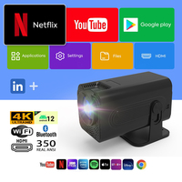 Polaring P50 Android 4K Projetor Amlogic 950S Dual 6G Wifi BT 350Ansi Cinema Home  Keystone 1080P Proyector