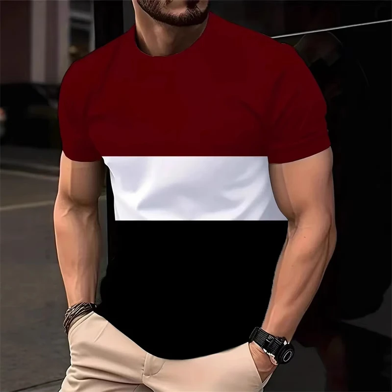Thumbnail 2 - #82 Latest Mens Striped T-Shirts Offers
