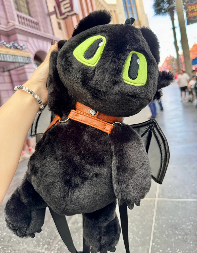 かわいいあなたのドラゴン歯のないバックパック漫画ぬいぐるみバッグ大容量旅行通勤スクールバッグホリデーギフト