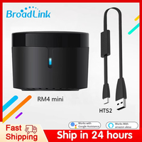 Broadlink RM4 Mini +HTS2 IR Remote control Air Conditioning Smart Infrared Home Voice Control Compatible with Aleax Google home