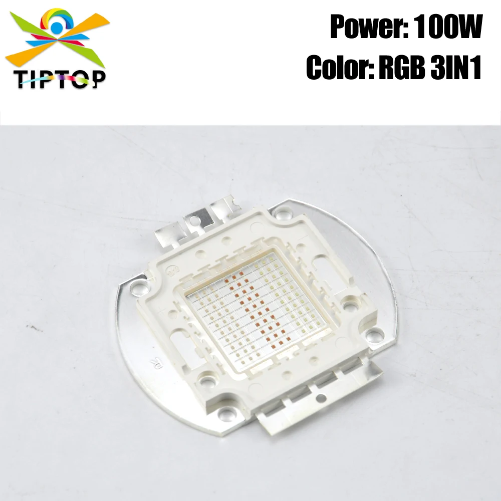 

Freeshipping 100W RGB 3IN1 Color COB Led Lamp 30-34V Spotlight Floodlight Lamp High Power COB Led Chip For Par Light Stage Light