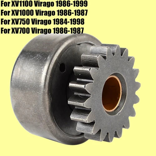 Unidad de arranque Bendix, engranaje para Yamaha XV 700, 750, 1000, 1100, Virago/XV700, XV700S, XV750, XV1000, XV1000S, XV1100, XV1100S, Virago