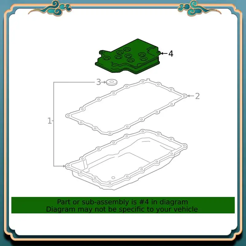 A54P-24294355 Auto Transmission Fluid Filter 10L80 10L60 For Cadillac CT4 CT5 CT6  GM Sierra Yukon 2019-22 24297886