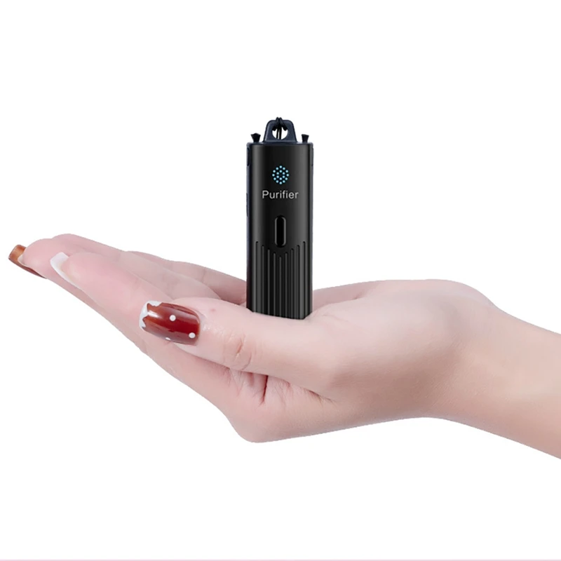 Purificador de aire para colgar en el cuello, minigenerador portátil de iones negativos para el coche y el hogar