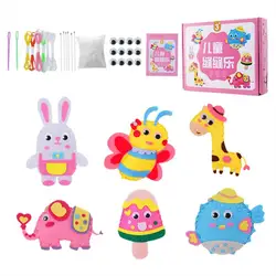 Kids Sewing Craft Cute Felt Plush Craft Kit Educational Toys For Boys And Girls Aged 3 Art And Craft Stuffed Animals Making Set