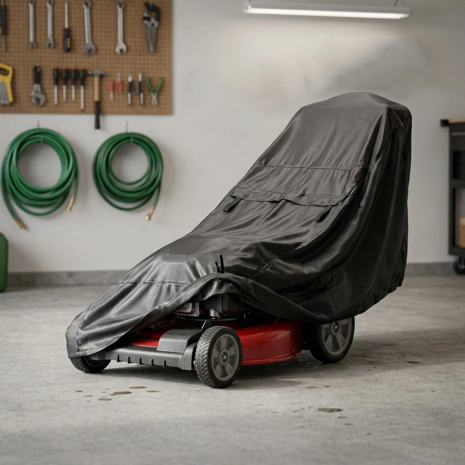 Cover Lawn Mower Oxford Fabric Cover Lawn Mower Cover Made Of 210D Oxford Fabric Easy To Use Drawstring Closure