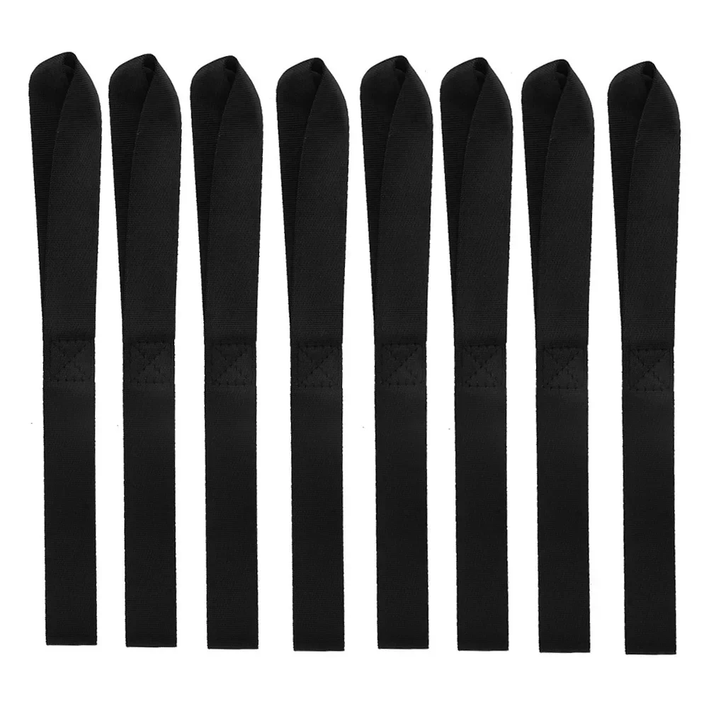 8 عبوات من حزام ربط ذو حلقة ناعمة مقاس 13 × 1 بوصة لتأمين الدراجة النارية ATV #6