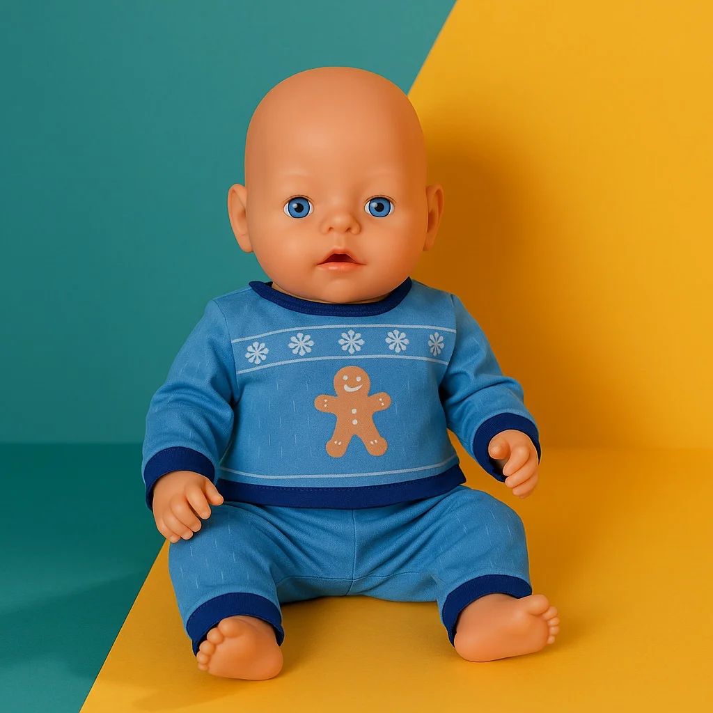 Ropa para muñecas estilo navideño, Top + Pantalones, zapatos para muñeca americana de 18 pulgadas y accesorios para muñecas Reborn de 43CM, juguetes para regalo para niñas