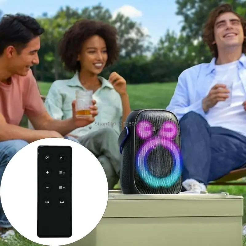 Small Remote Control for Home Sound Featuring Energy Saving Technology Plastic Build Simple Operation Interfaces