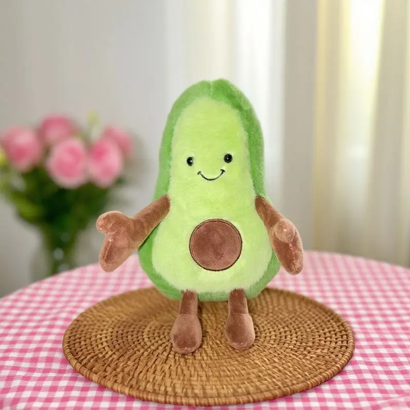 25*14 سنتيمتر أفخم الأفوكادو اللعب Kawaii الأخضر الفاكهة محشوة أفخم ألعاب كرتونية للبنين بنات هدايا عيد الميلاد #5