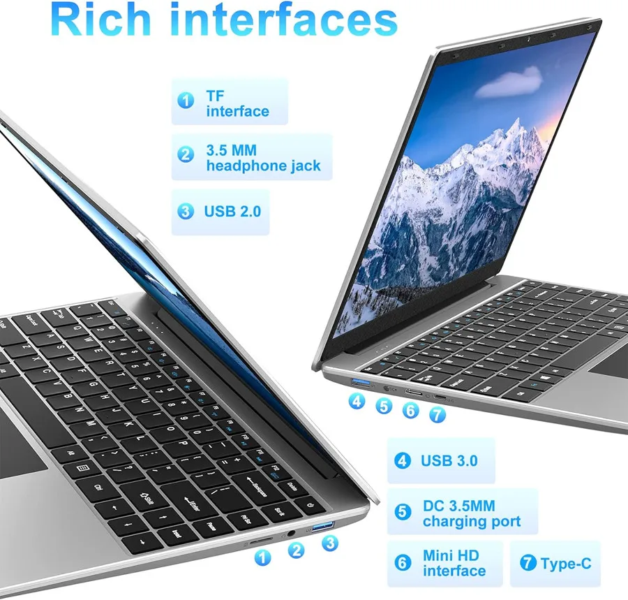 Globale Version 4GB RAM 128GB ROM 12,2 Zoll i3 2,3 CPU Windows 10 Tablet PC 1920 GHz WLAN 1200 * Typ C Office Notebook