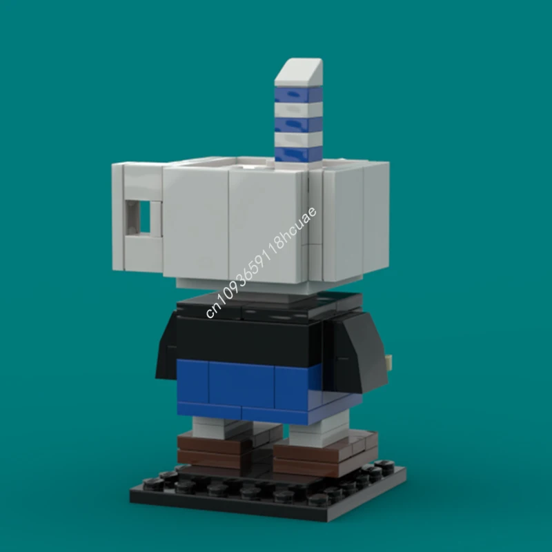 102 peças moc mugman brickheadz modelo blocos de construção brinquedos artesanais ideia de arquitetura modular presentes criativos de natal