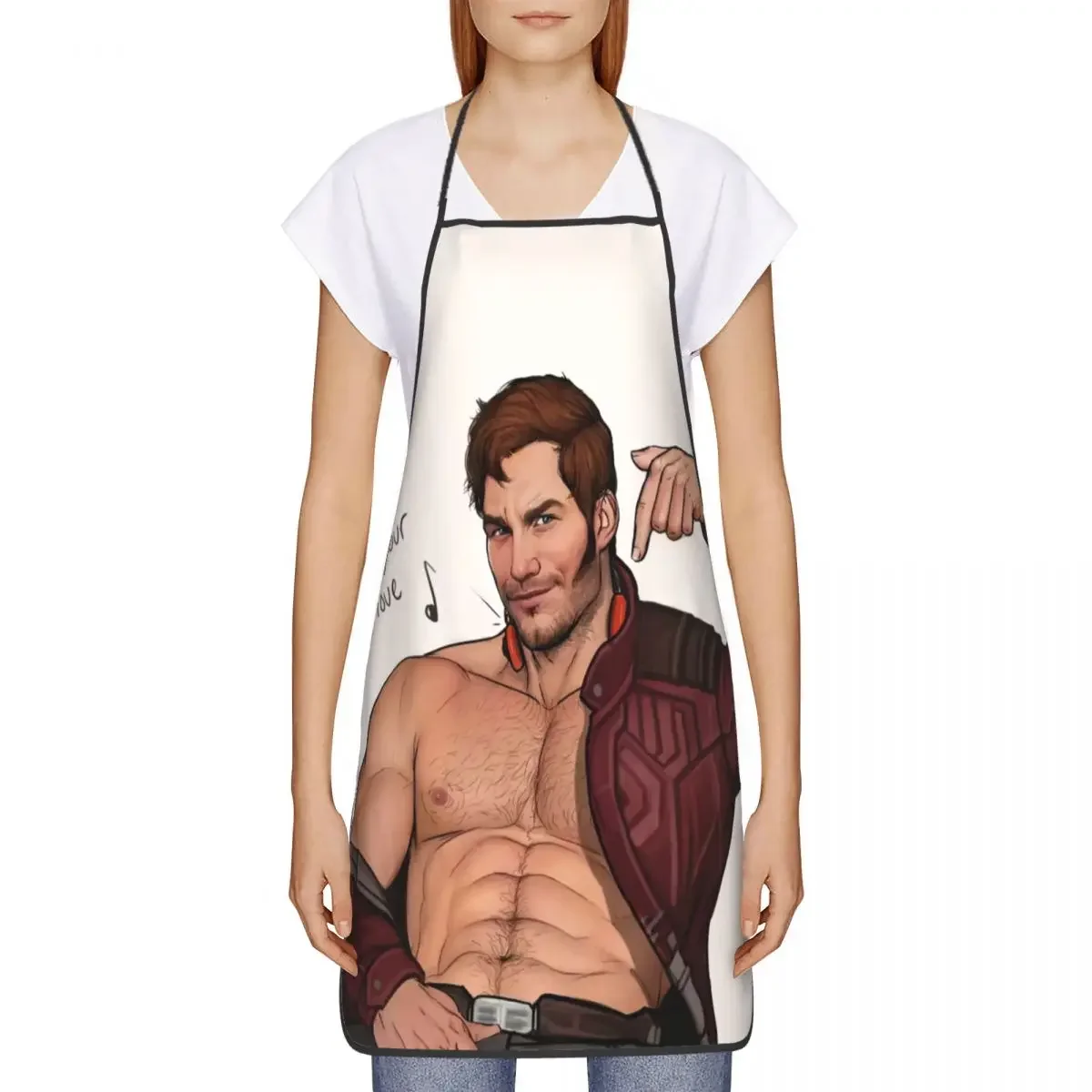 Sexy Hunk Bear Muscled Man Kitchen Chef Cooking Baking Apron Men Women Tempting Pride Gay Art Tablier Cuisine for Painting