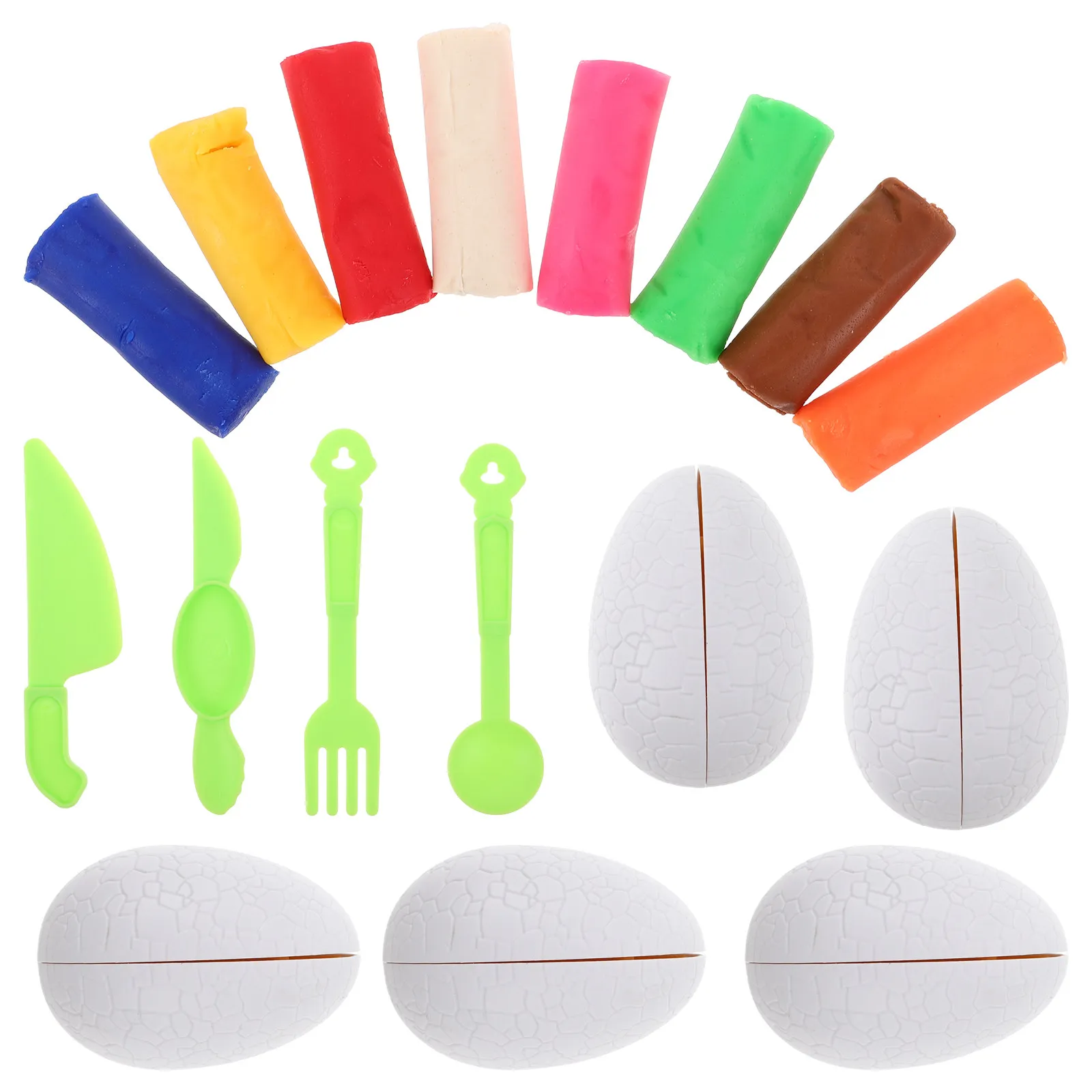 

1Set Easter Dinosaur Egg Set for Kids Creative DIY Colorful Molds Family Interaction Party Supplies Stocking Stuffers