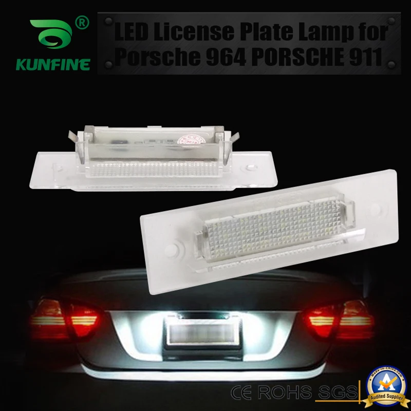 2PCS Car LED Number License Plate Light LED License Lamp For Porsche  964 PORSCHE 911 CARRERA 2/4 1989-1994