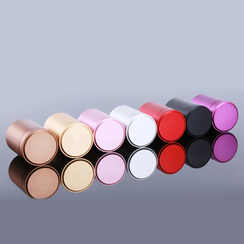 Fashion Metal Aluminum Sealed Cans Portable Travel Tea Airtight Smell Proof Container Stash Jar Soild Color New Brand