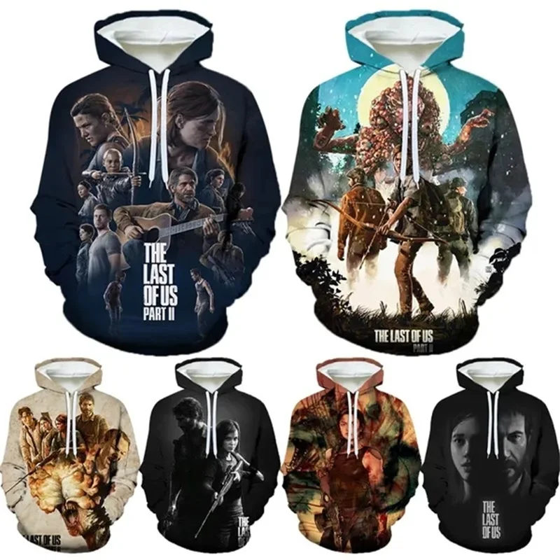 

Hot Game The Last Of Us Part II Hoodies 3D Printed Casual Unisex Pullover Sweatshirt Tops Long Sleeve Oversized Tracksuit Men