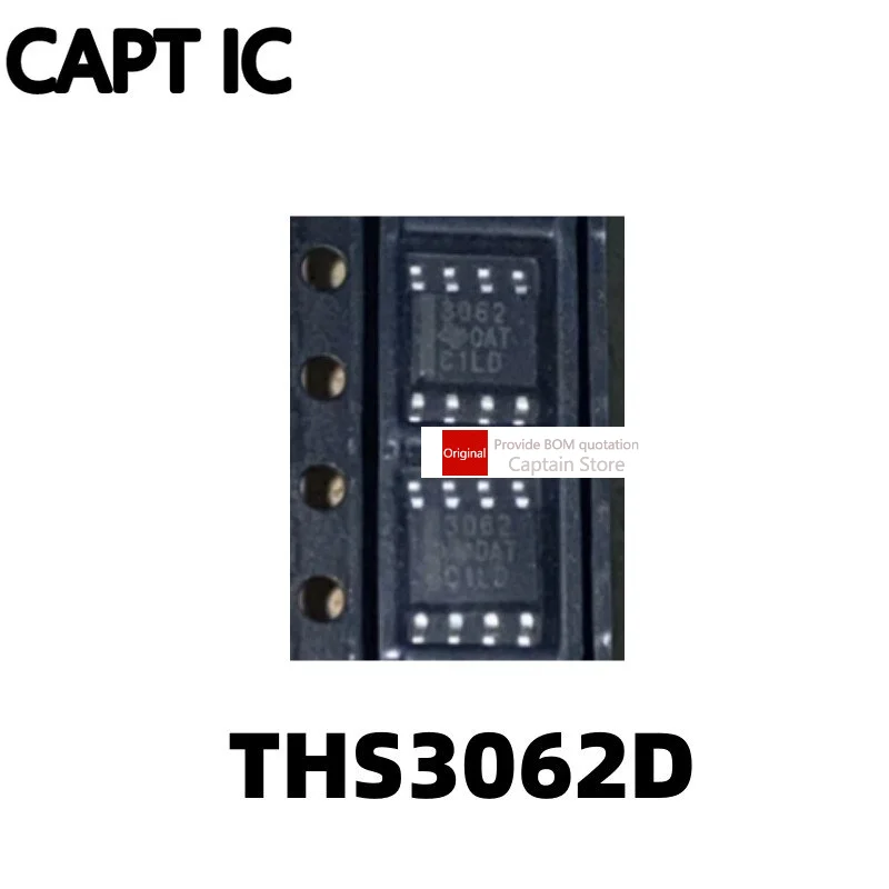 

5PCS THS3062 THS3062D THS3062DR screen printed 3062 SOP8 high operational amplifier chip