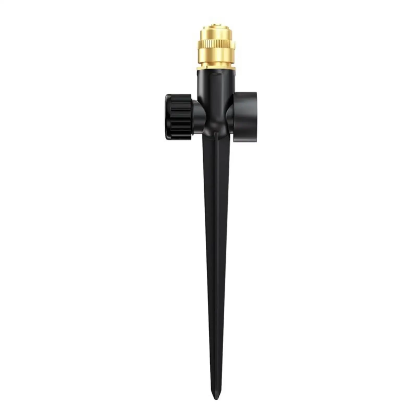 Easy-to-adjust sprinkler with brass head, compact tip sprinkler and