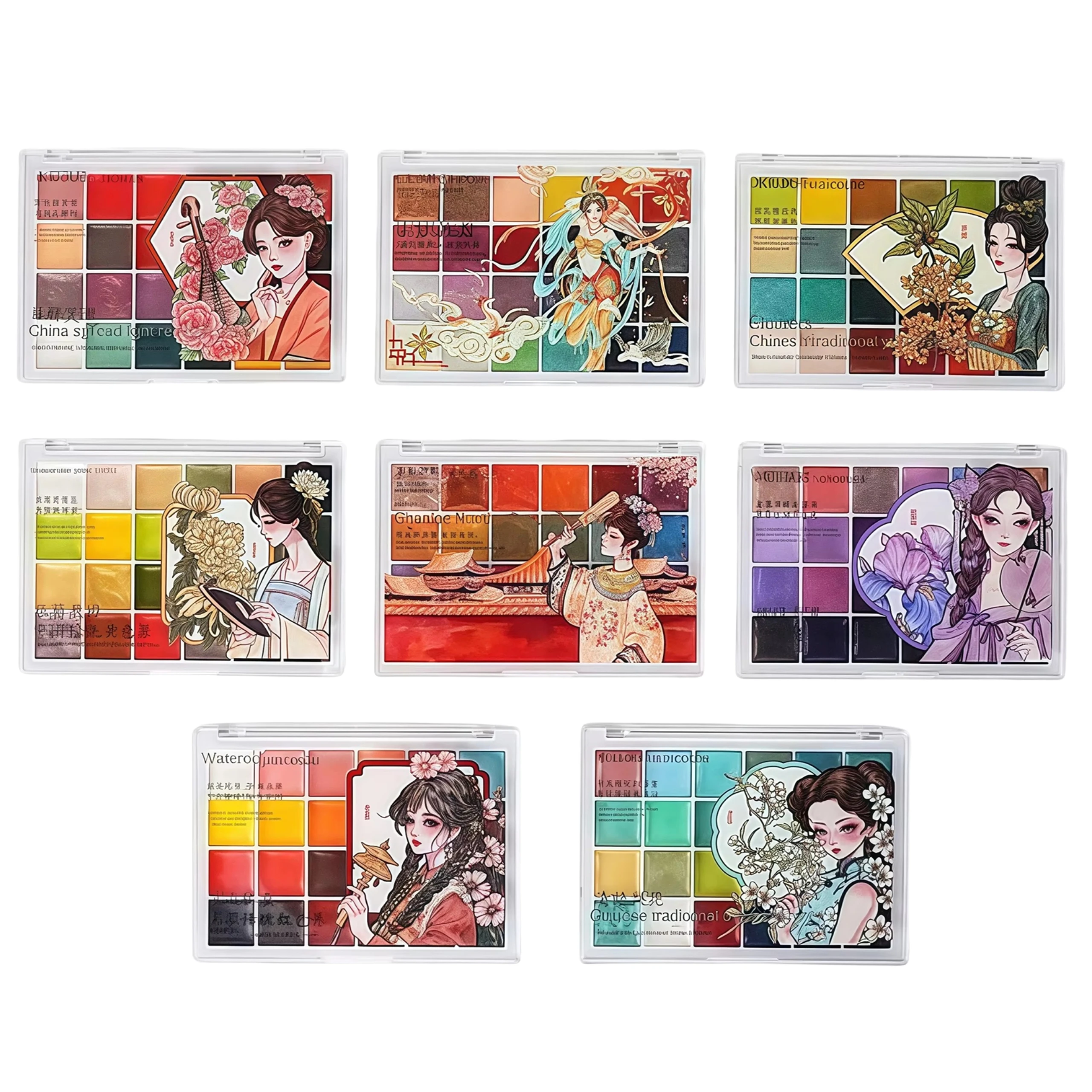 

Два краски в наборе, серия перламутровых и однотонных цветов, профессиональная акварель, 24-цветный пигмент для акварельных красок