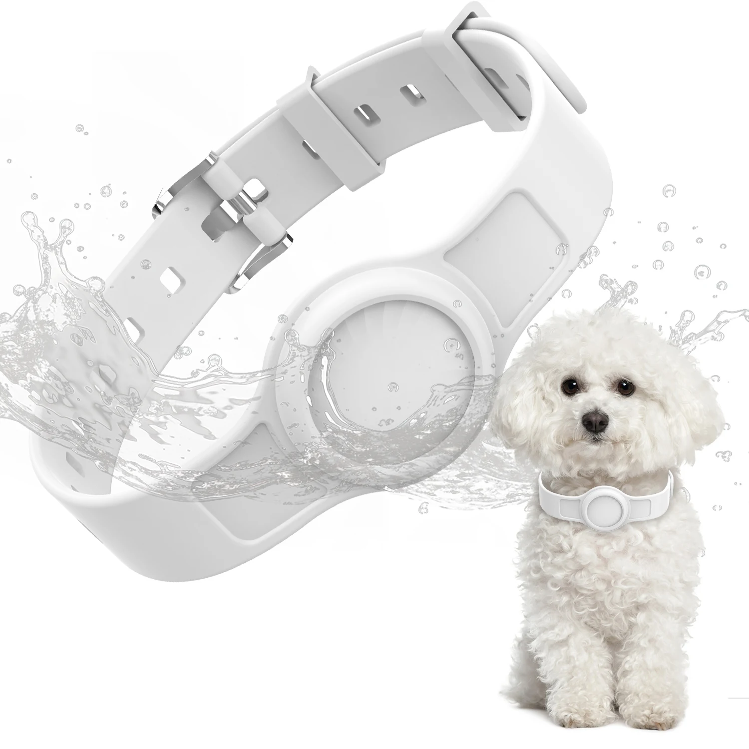 

Smart ID Software Ready Air Tag Dog Collar And Belt With Hidden Lash Air Tag Holder Slot Personalized Factory Price OEM