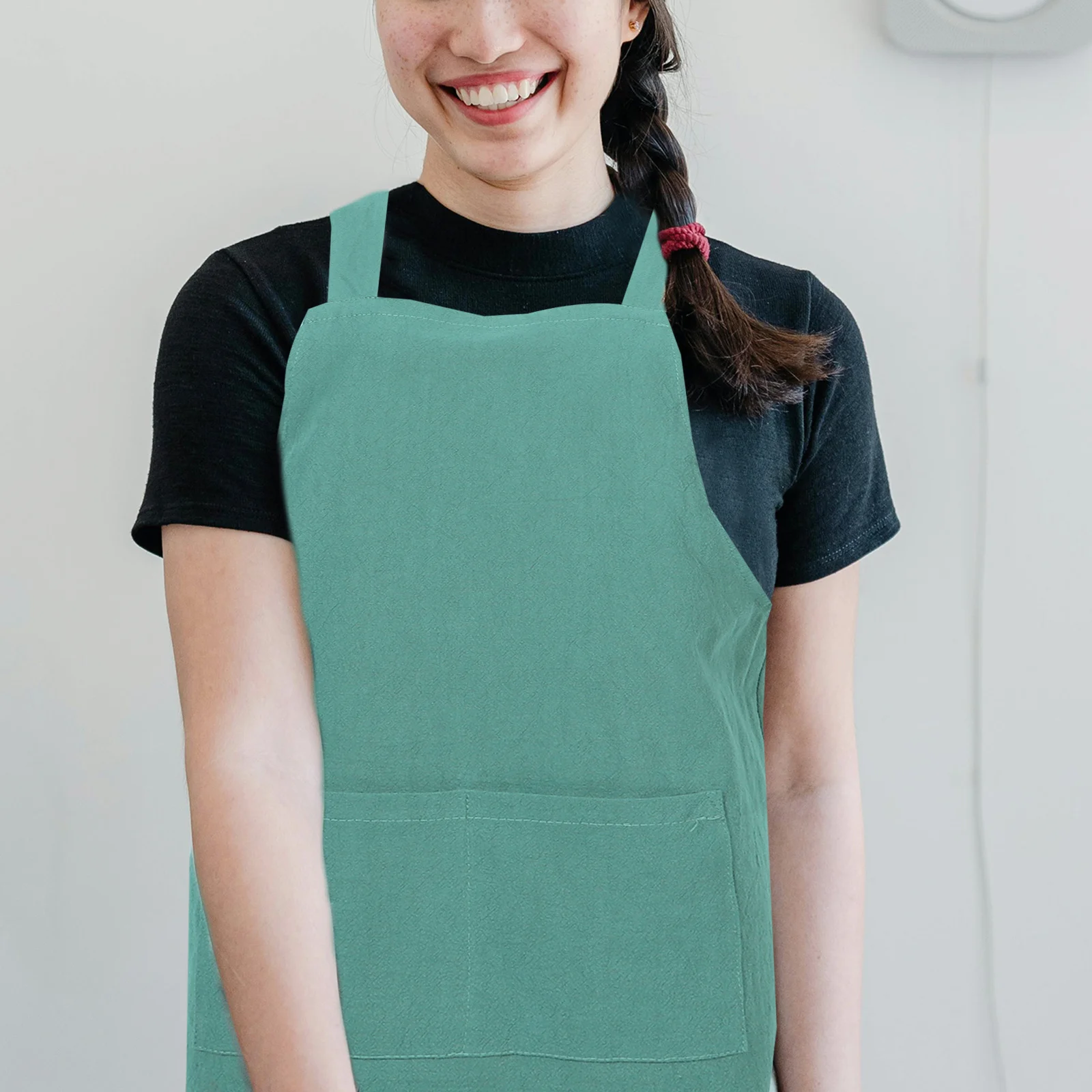 일본 스타일 면 린넨 방수 앞치마 이미지