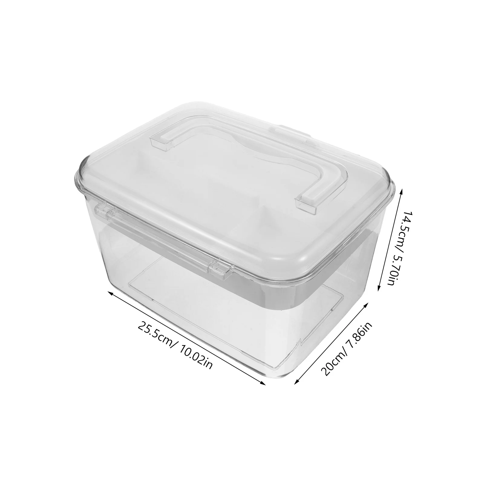 صندوق دواء محمول: حاوية تخزين بلاستيكية شفافة مع مقبض للسفر والطوارئ المنزلية، منظم حبوب منع الحمل أولاً #5