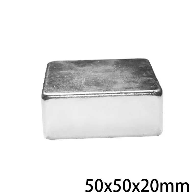 1PC 50x50x20 mm Thick Rare Earth Neodymium Magnet 50*50mm Super Powerful Strong Magnets 50x50x20mm Big Block 50*50*20 mm