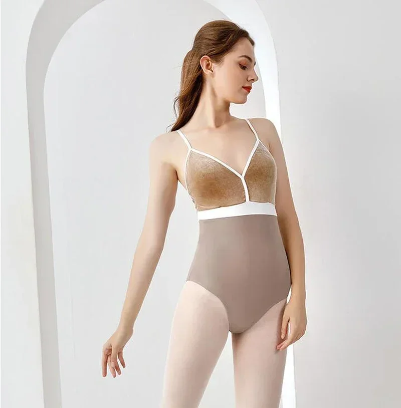บัลเล่ต์ยิมนาสติกเต้นรํา Leotard ผู้หญิง 2024 ใหม่คุณภาพสูงเสื้อผ้าผู้ใหญ่เซ็กซี่เสื้อกั๊กบัลเล่ต์เต้นรํา Coverall