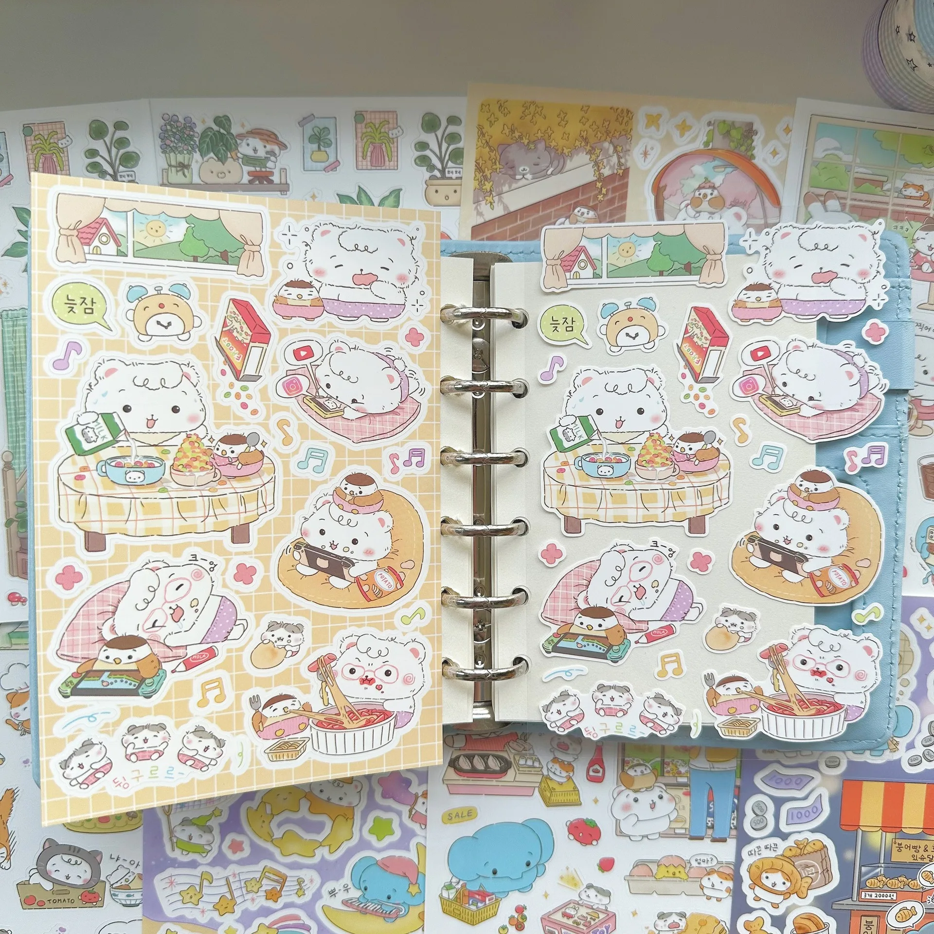 Cute cartoon animal DIY account sticker