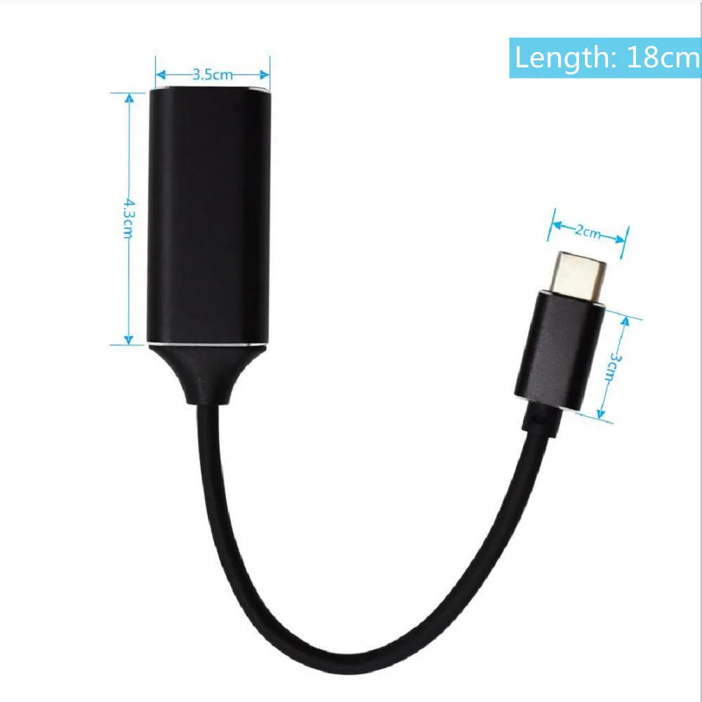 USB C إلى HDMI-متوافق مهائي كابلات USB 3.1 نوع C 4K HD TV محول لجهاز العرض الكمبيوتر المحمول ماك بوك اللوحي الهاتف الذكي OPPO
