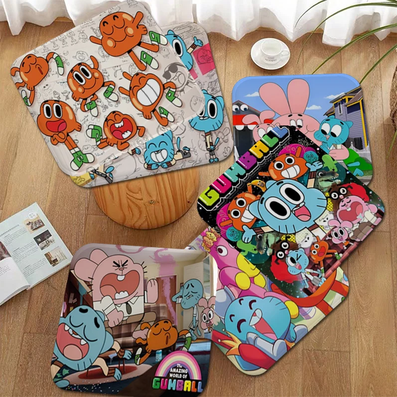 The Amazing World of Gumball Cushion Mat Modern Minimalist Style Plush Cushion Home Back Cushion Soft Comfortable 50x50cm