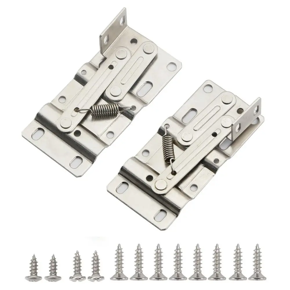 Self-Closing Cabinet Hinges Heavy Duty Rustproof Pivot Hinge 45 Degree Tilt Stainless Steel Tip-Out Hinges Bathroom Organizers