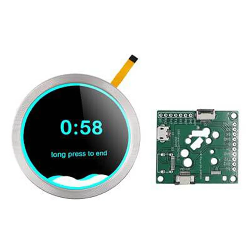 

Exquisite-ESP32-S3 Development Board LVGL 2.1Inch Rotary Display Smart LCD Knob Switch Display With Adapter Board For Arduino B