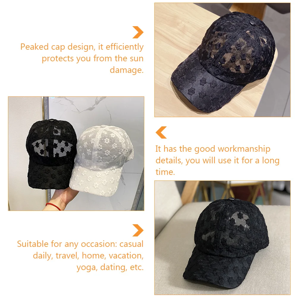 

1pc Fashion Peaked Cap Sunshade Hat Summer Baseball Cap Breathable Adjustable Uv Protection Casual Daily Travel Yoga Outdoor