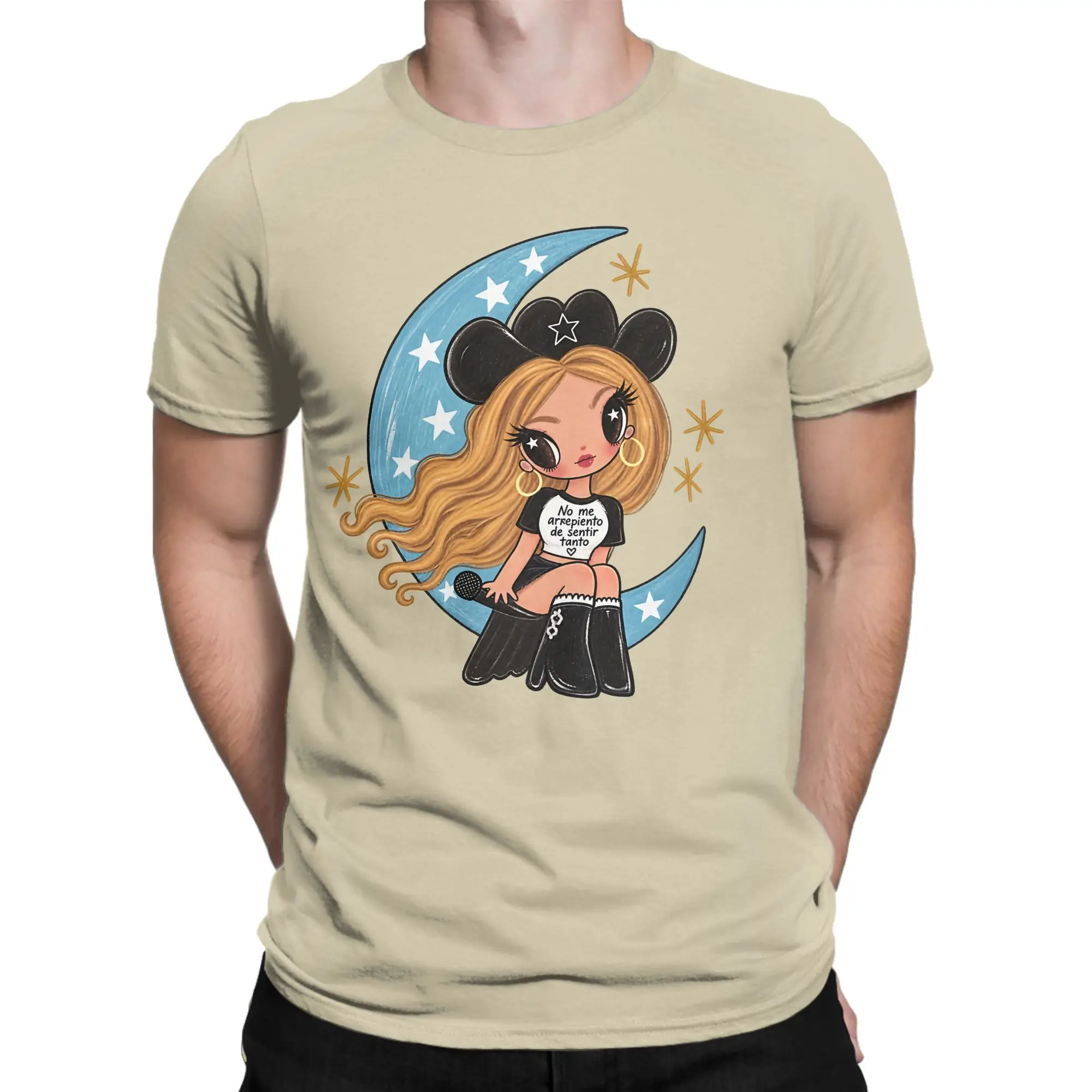 I don't regret feeling so much Karols G T-Shirts Men  Novelty Cotton Tees O Neck Short Sleeve T Shirts Printing Tops